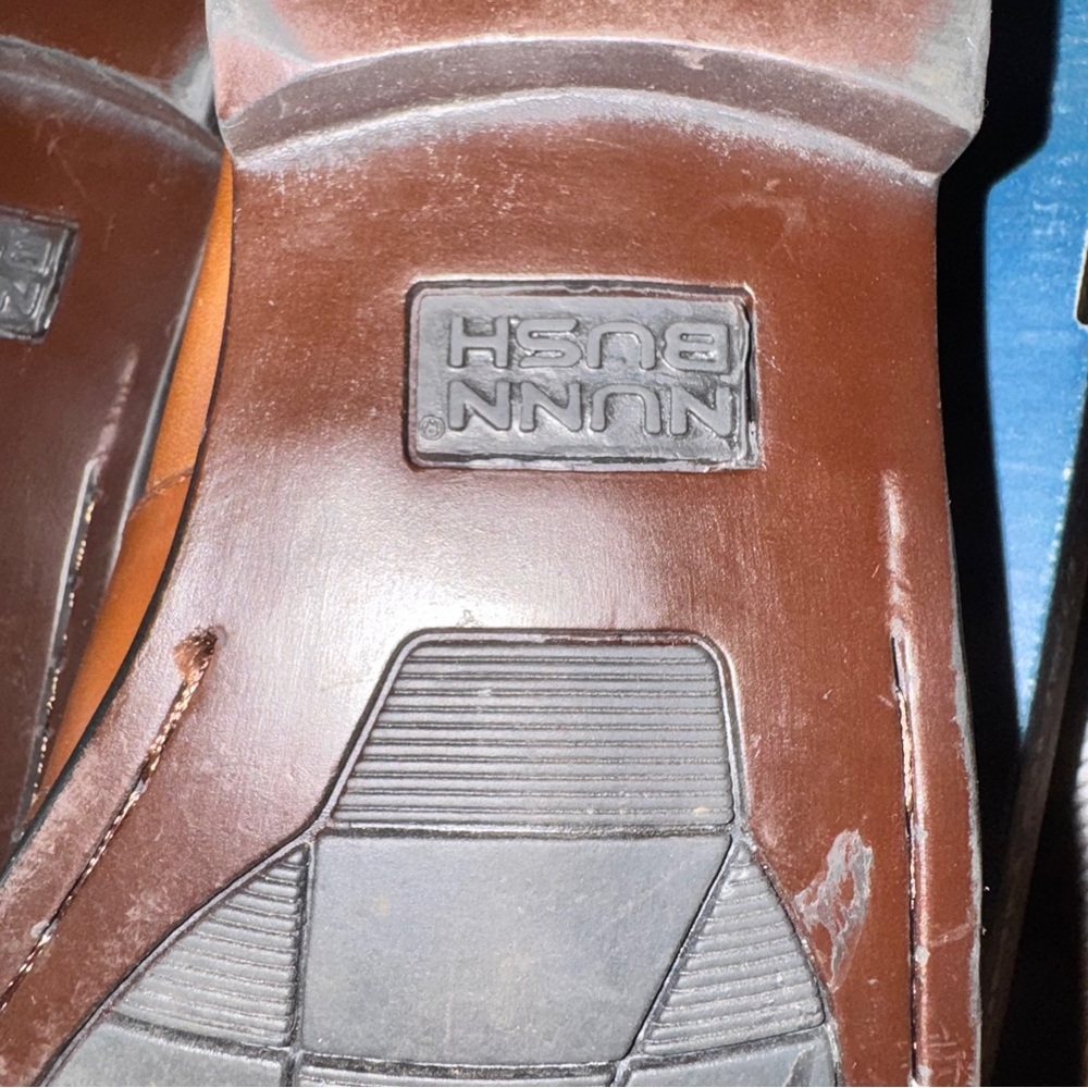 Nunn Bush Gel Comfort Men's Brown Leather Slip On Dress Loafers size 11 - Picture 12 of 16